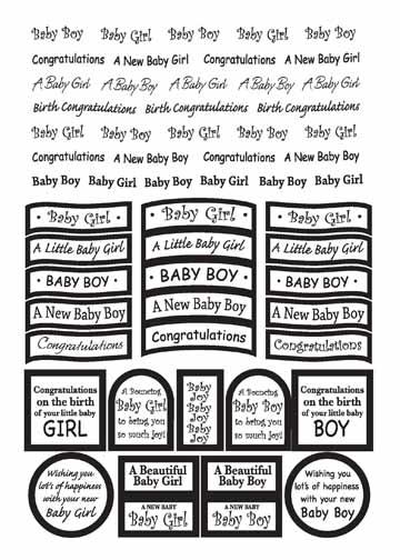 Titre Craft UK - feuille d'or bébé