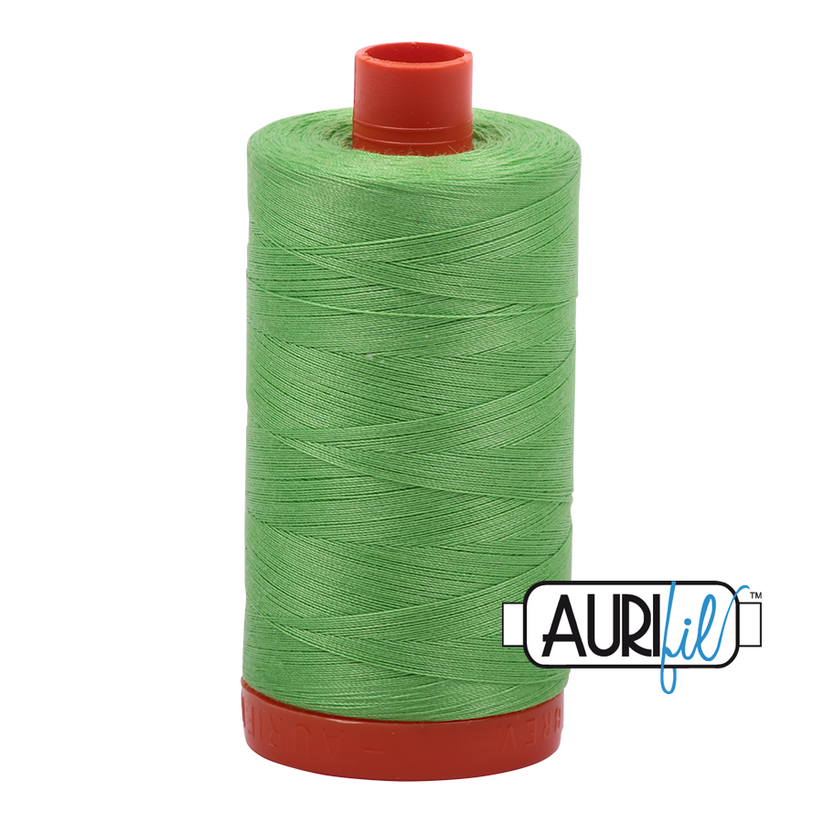 Aurifil Thread #6737 Solid Shamrock Green