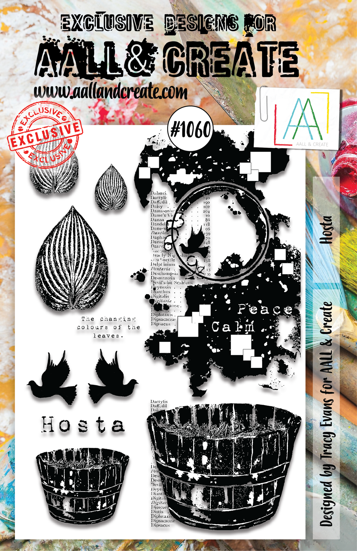 AALL and Create Lot de tampons A5 - 1060 - Hosta