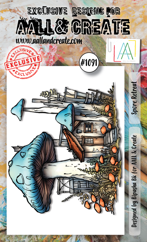 AALL and Create #1091 - Planche de tampons A6 - Spore Retreat