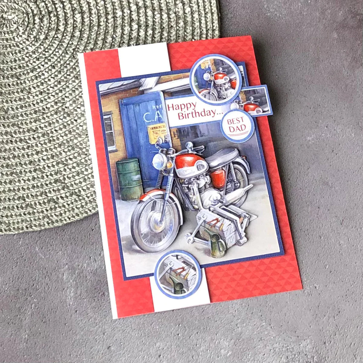 Découpage prédécoupé – Moto et outils (Paquet de 3)