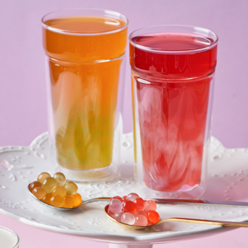Billes Éclatantes de Fruit de la Passion (Boba) | Billes Éclatantes | Mini-pot de 490 g | 6 mini-pots par caisse | 90 caisses par palette | Livraison gratuite au Canada pour les commandes de plus de 199 CAD