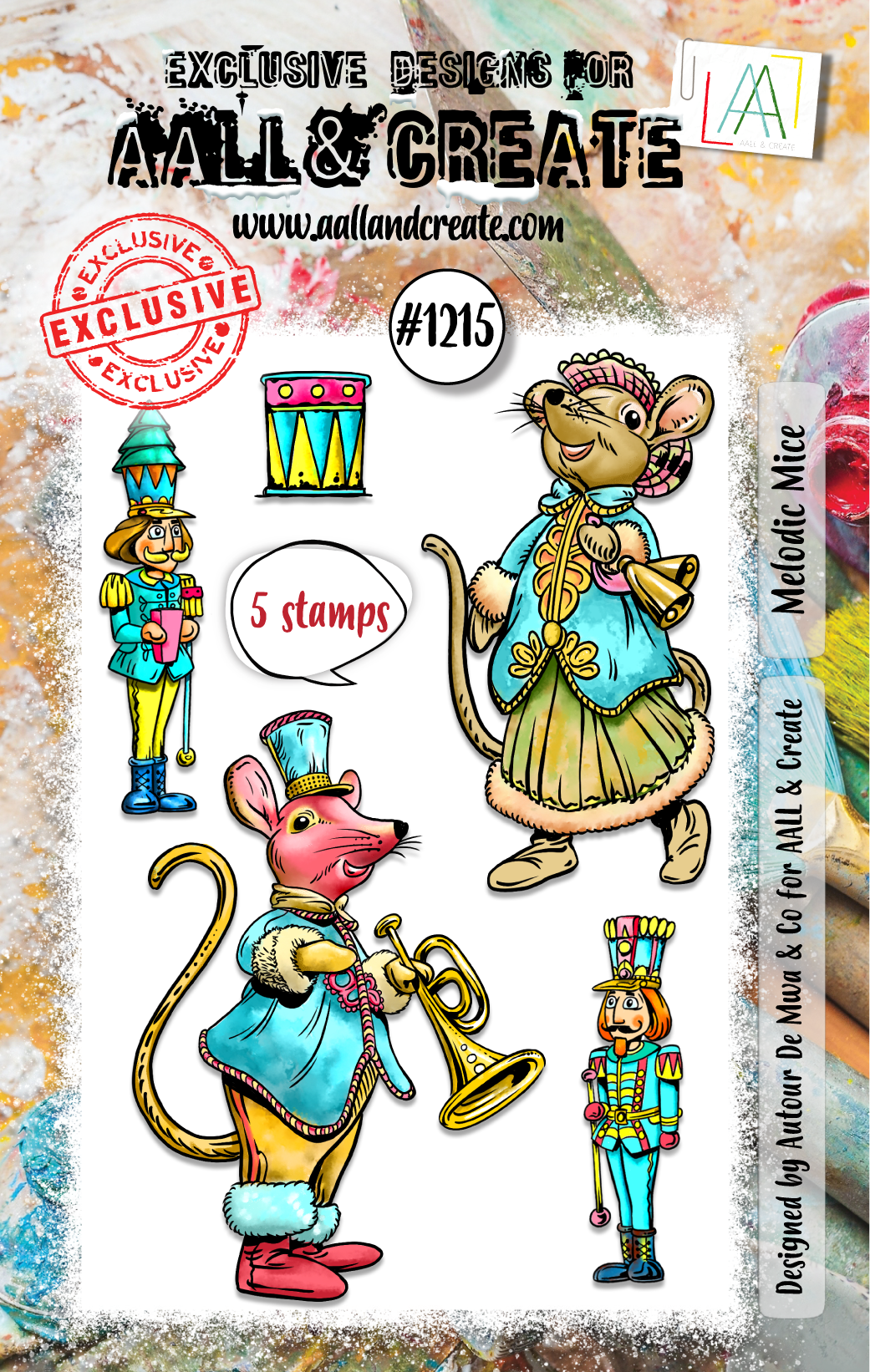 AALL and Create - Set de tampons A7 - Melodic Mice