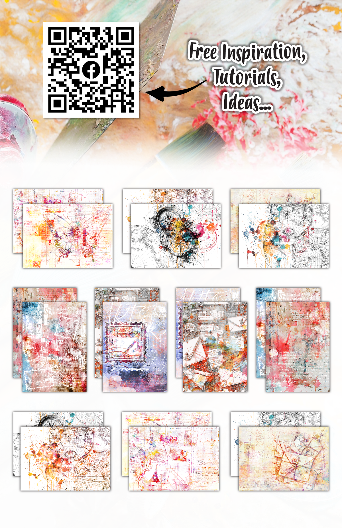 AALL and Create - Papier Design A5 - Correspondance Colorée