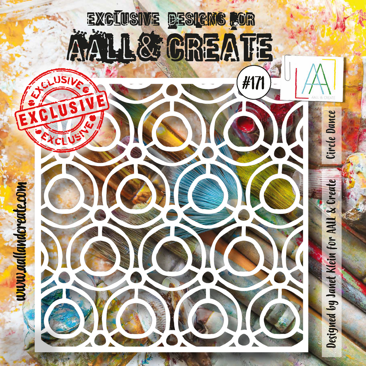 AALL and Create 6"x6" Stencil - #171 - Circle Dance