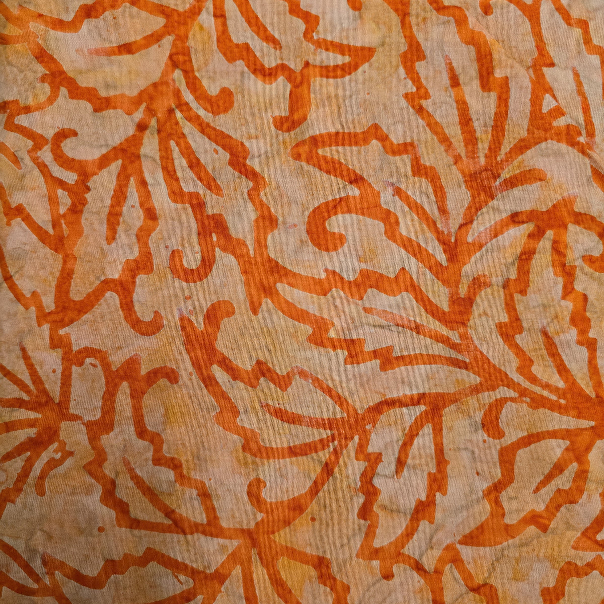 Batiks Bavarois - Feuille Orange - JH23A-L