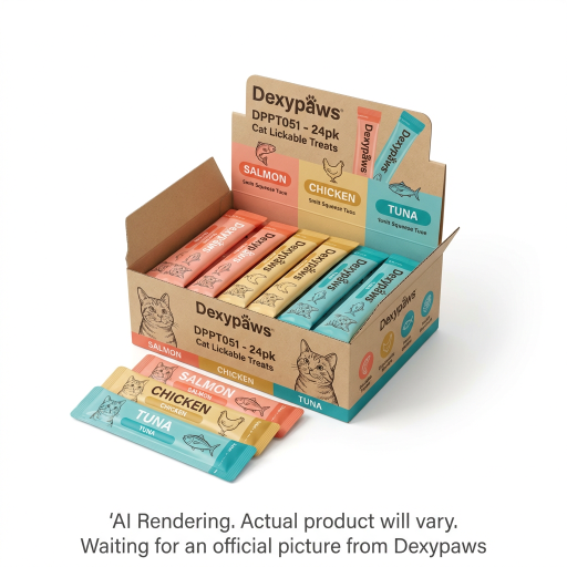 Friandises à lécher pour chats - Saumon, poulet et thon (24 sachets)