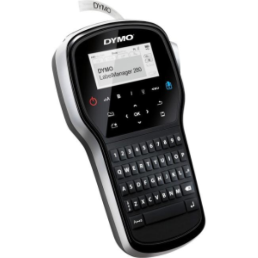 DYMO LabelManager 280 Rechargeable Portable Label Maker, Easy-to-Use, One-Touch Smart Keys, QWERTY Keyboard, PC and Mac Connectivity, For Home & Office Organization
