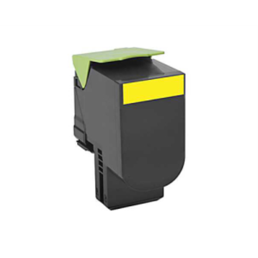 Lexmark CX310, 410, 510 Yellow 2K Toner Cartridge Part no.: 80C0S40