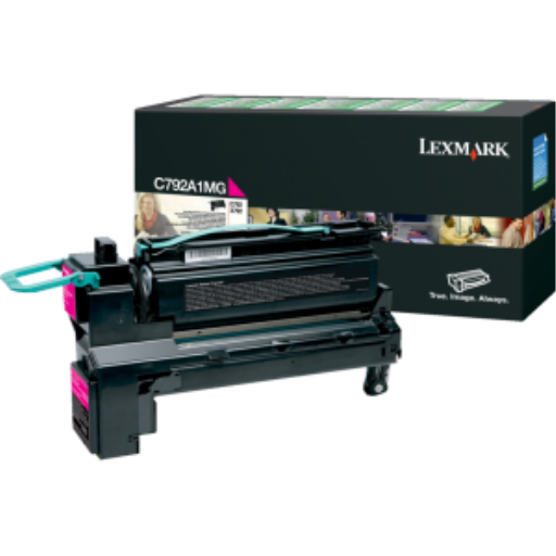 Cartouche de toner magenta du programme de retour Lexmark C792, X792