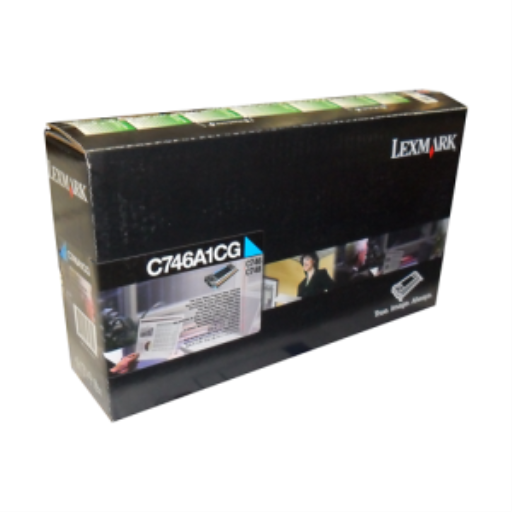 Cartouche de toner cyan Lexmark C746,748 Programme de retour 7K