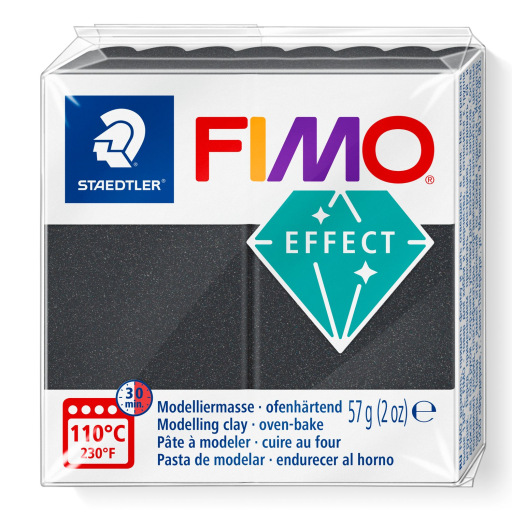 Pâte à Modeler Fimo Effect Gris Métallisé 57g