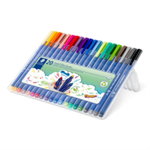 Stylo feutre Triplus col. boîte de 20 pièces
