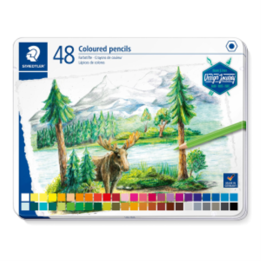 Crayons de couleur 48 pièces 100 % PEFC