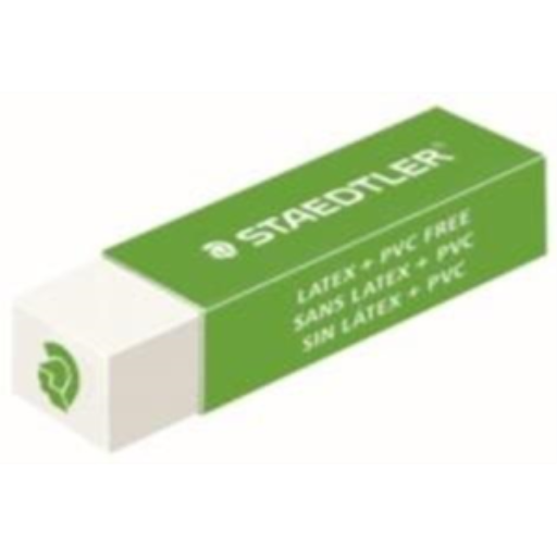 Gomme blanche avec tête de Mars verte
