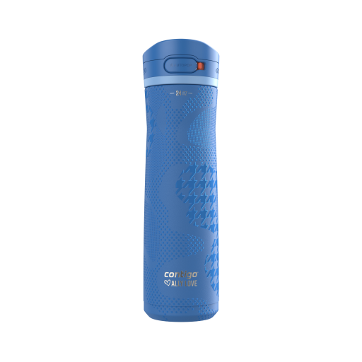 Contigo x Ally Love Gourde en acier inoxydable Jackson Chill 2.0 avec couvercle AUTOPOP, 709 ml, Stellar Jay