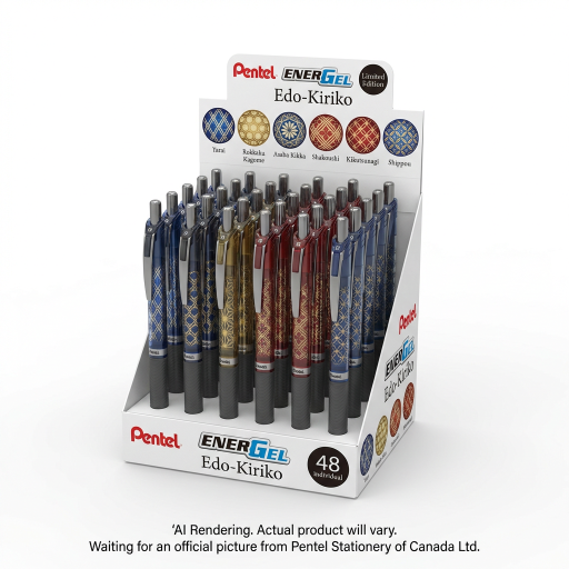 Présentoir Pentel Energel Édition Limitée Edo-Kiriko