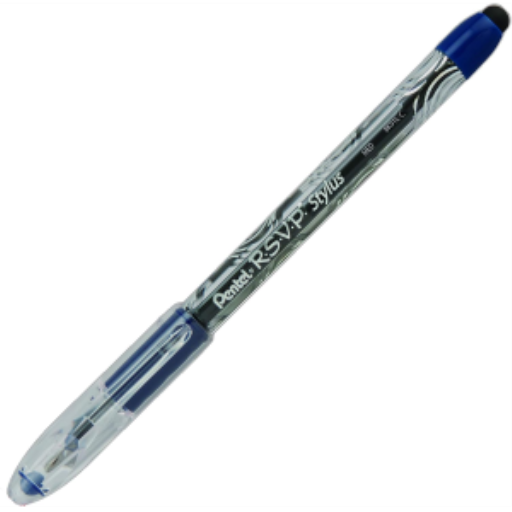 R.S.V.P. Stylus Ballpoint Pen, (1.0mm), Blue Ink
