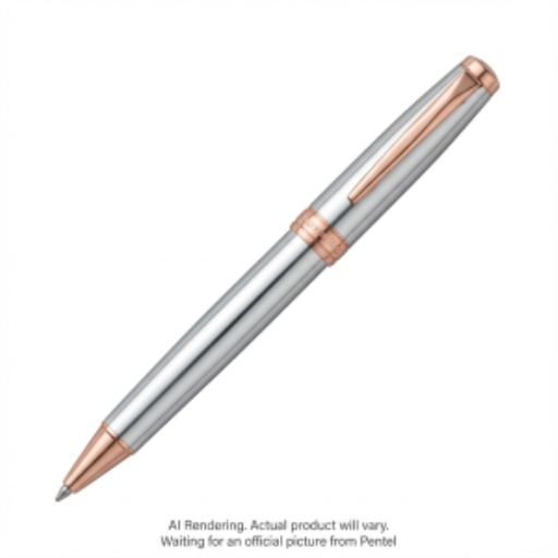Corps en or rose sterling (0,7 mm), encre noire, 1 pièce avec étui cadeau