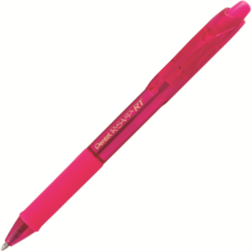 Stylo-bille rétractable R.S.V.P. RT Colours, (1,0 mm), corps rose, encre rose