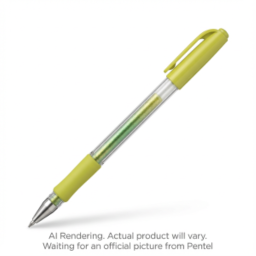 Stylo gel irisé Krazy Pop, (1,0 mm) Jaune + Vert métallisé