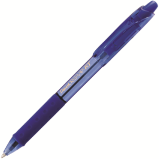 Stylo-bille rétractable R.S.V.P. RT Colours, pointe 1,0 mm, corps bleu, encre bleue