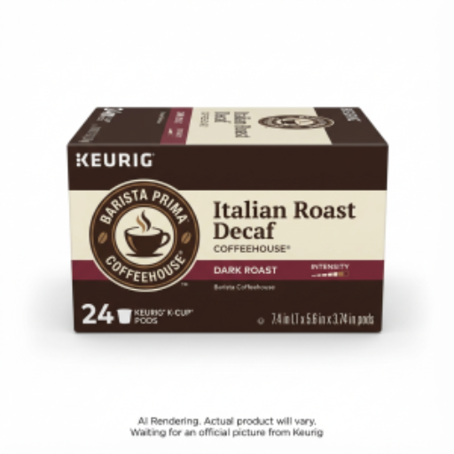 Barista Prima Coffeehouse ? Café à usage unique – Bapr Kcup Italian Rst Dcf 24 unités Ca