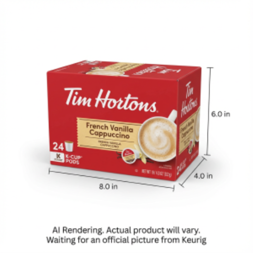 Tim Hortons Café à Portion Individuelle - Thtn Kcup Cappuccino Vanille Naturel 24 Cpt