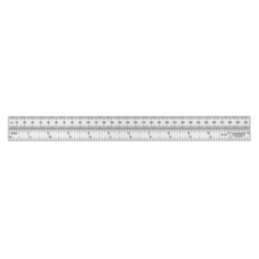Metric/Inch Laminated Ruler, 30cm/12in
Règle laminée métrique/impériale 30cm/12 po