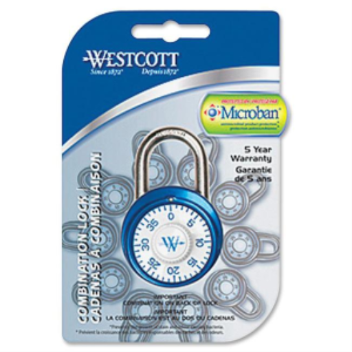 Cadenas à combinaison avec protection antimicrobienne – 4 couleurs, 40 mm/1-1/2 po