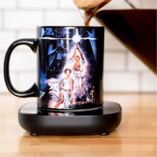 Uncanny Brands Star Wars: A New Hope 12oz Mug Warmer Set – 16W Electric Beverage Heater with Automatic Shut-Off & Ceramic Mug