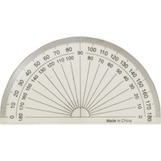 180° 4” Protractor - Carded /
Rapporteur 180° de 4 po - sur carte