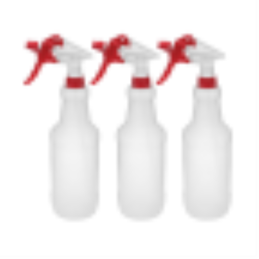Sprayer Set 3 Pack Red - 24oz Bottle with Graduations (Pack of 3)
