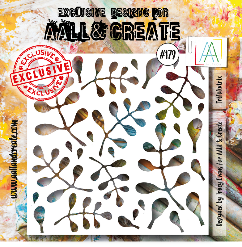 Pochoir AALL and Create 6"x6" - #179 - Trifoliatrix
