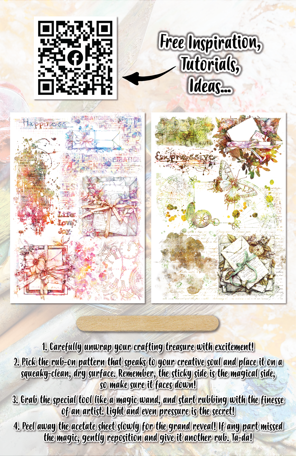 AALL and Create - Rub-Ons A5 - Salutations inclinées