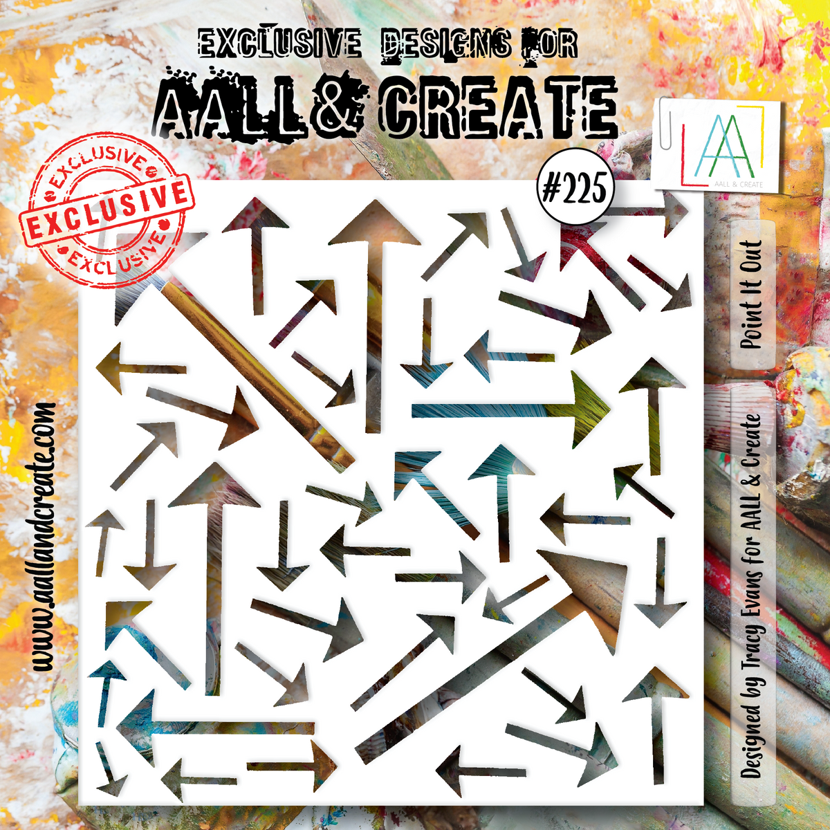 AALL et Create - Pochoir 15x15 cm - Point It Out