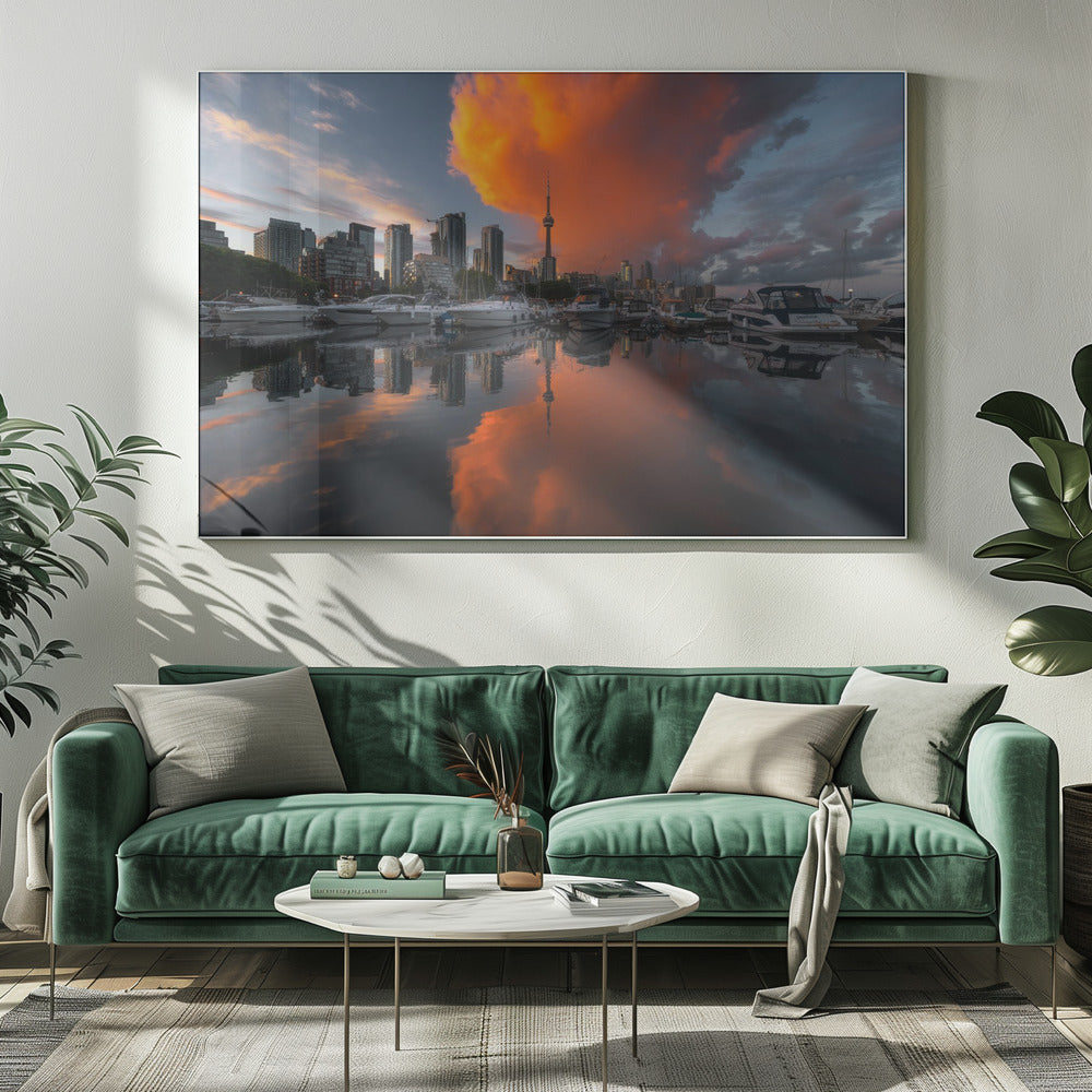 Wall art Burn in Toronto Canvas Print