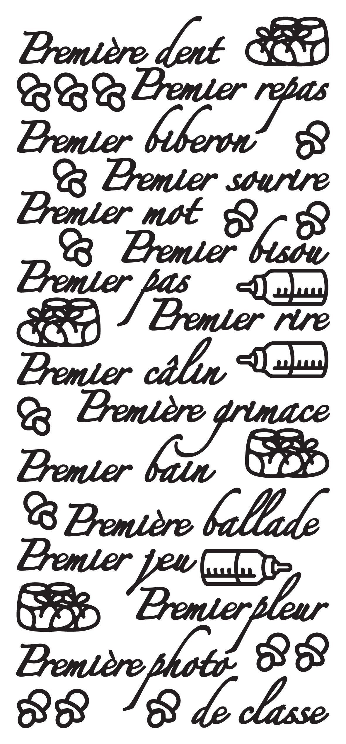 Autocollants à Décoller - Premier Biberon