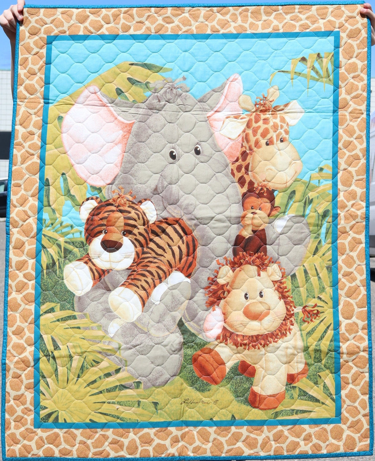 Magasin d'échantillons - Couverture de bébé - Animaux de la savane