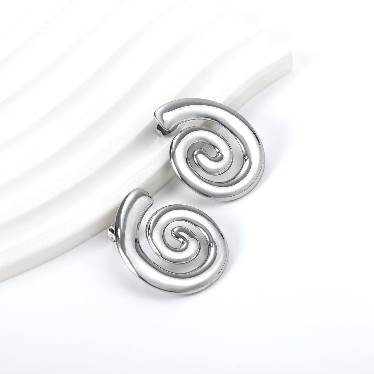 Boucles d'oreilles Rayonnement en spirale