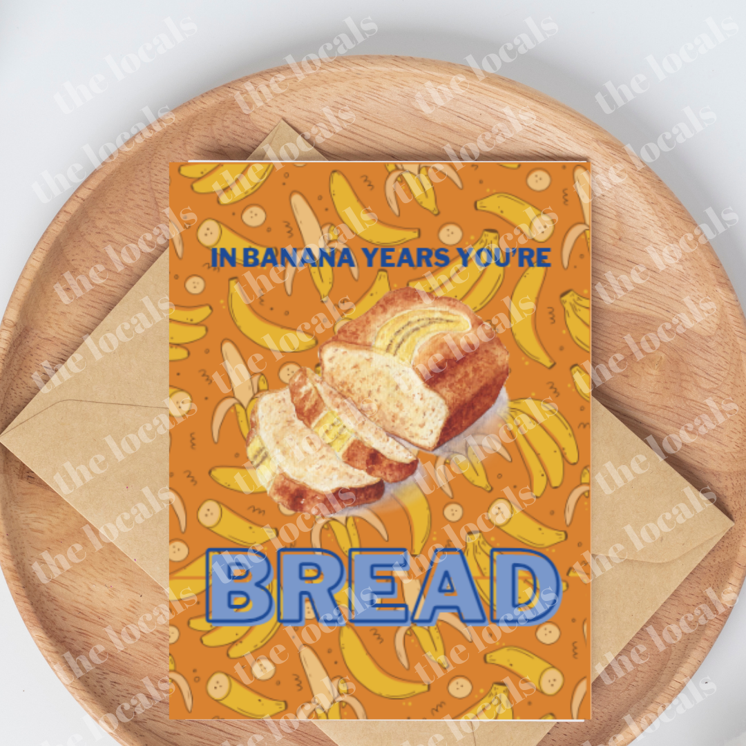 Carte de vœux Pain aux bananes