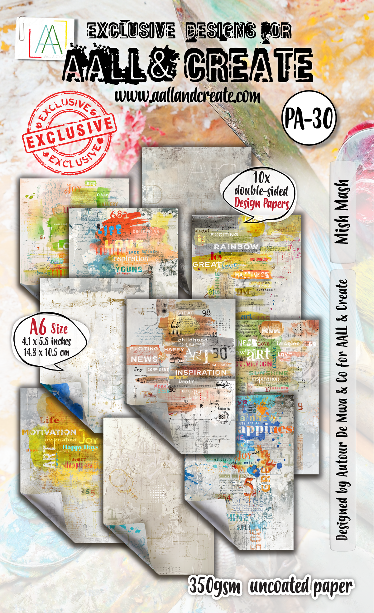 AALL and Create - Papier Design A6 - Mish Mash