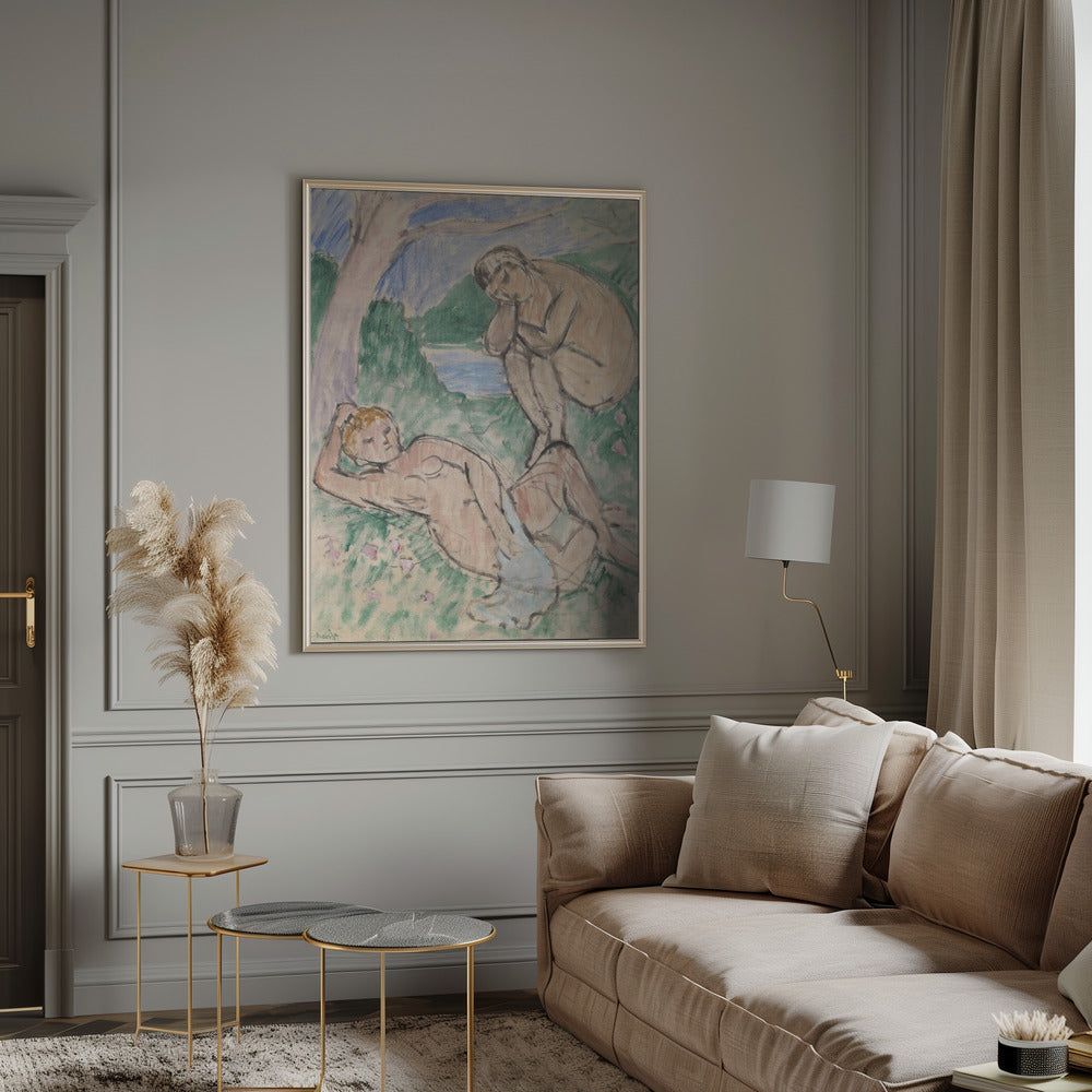 Wall art Baigneurs