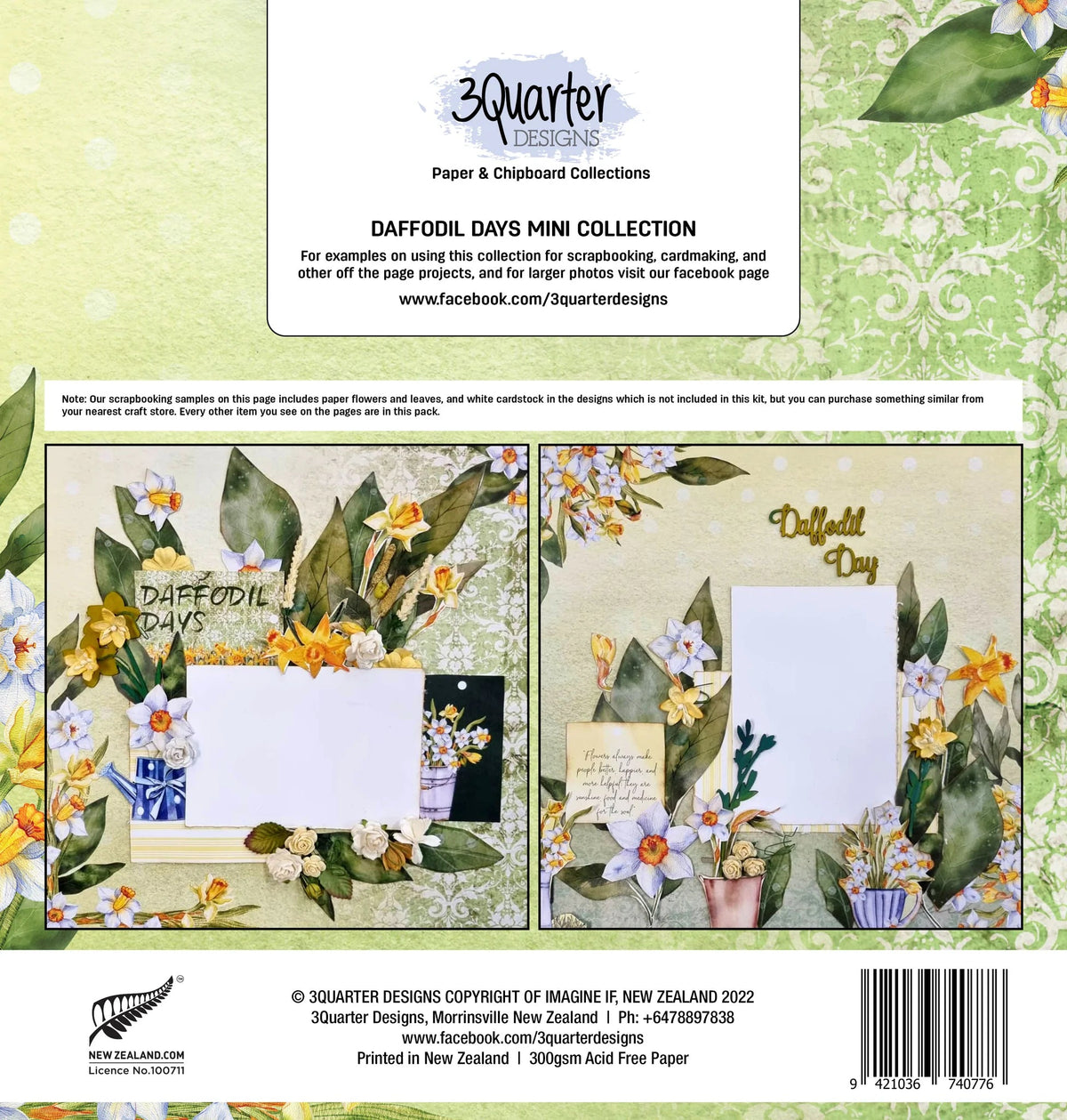 3Quarter Designs - Collection Mini Album - Daffodil Days