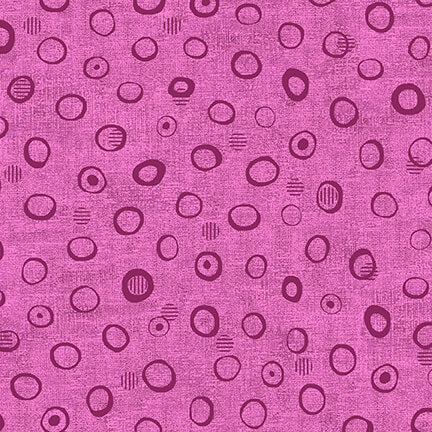Tissu - Principalement - 4512-817 - Cercles Violets