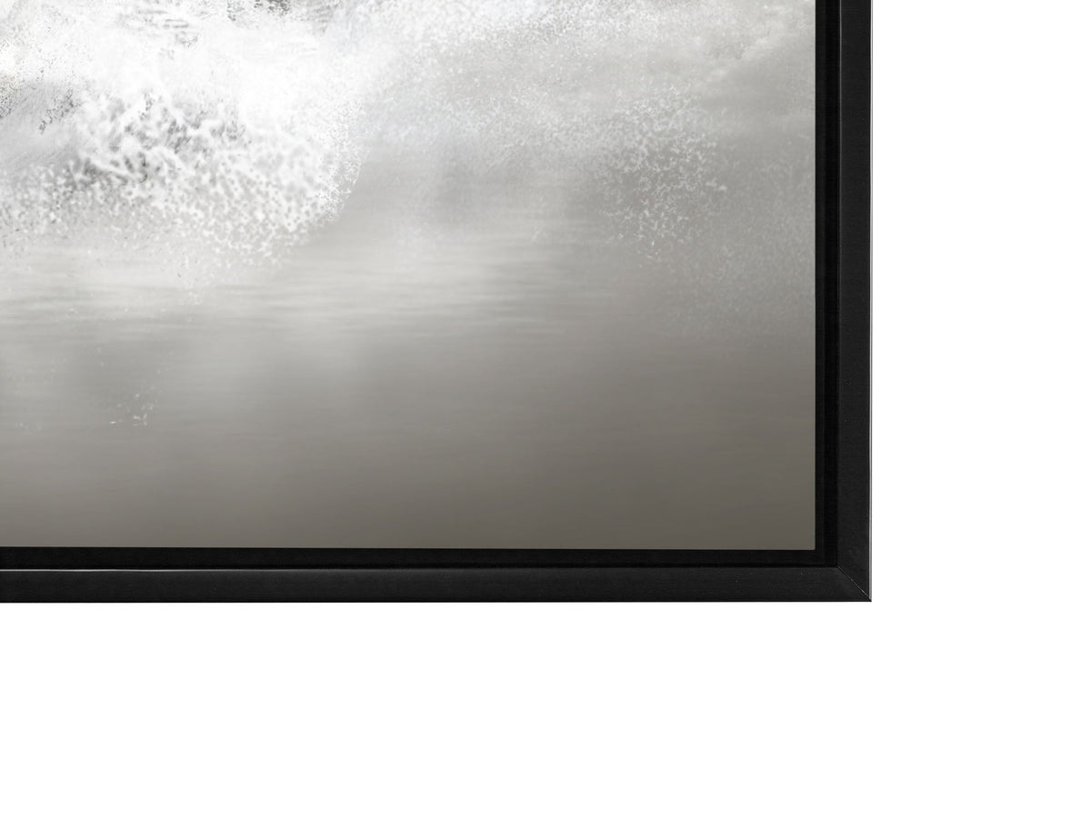 Wall Art Black and White Stallions - Animal Print Canvas