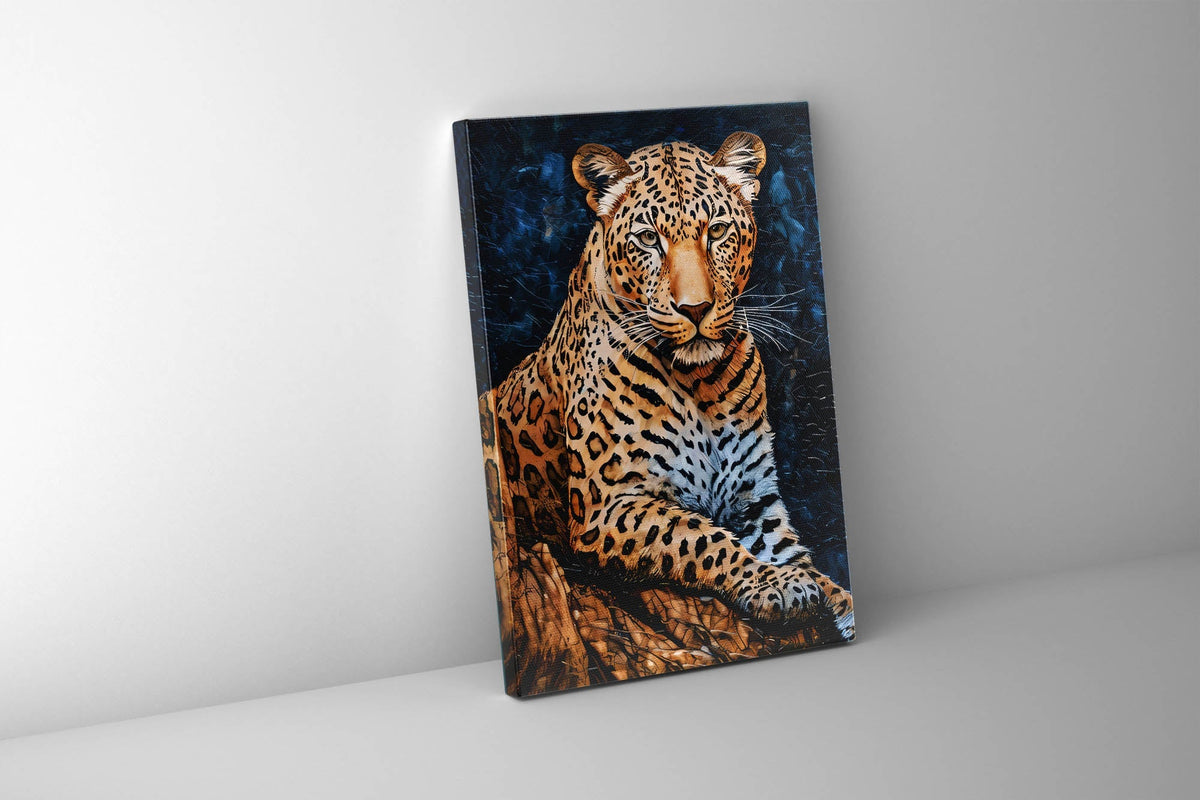 Leopard 35 × 47 inches Fine Art Canvas Print