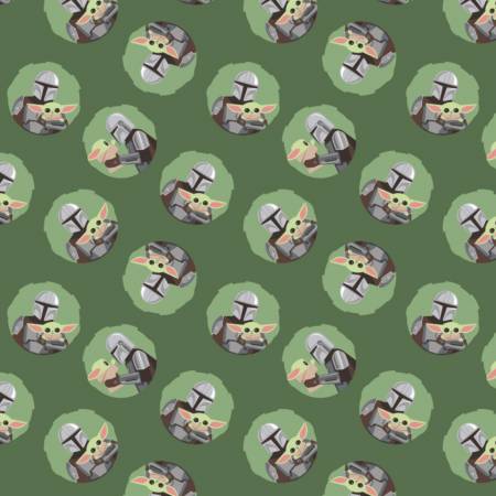 Star Wars Mandalorian & Baby Yoda Toss by Camelot Fabric