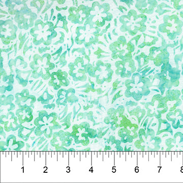Banyan Batiks Aquarelle florale - Mousse de mer florale - 80643-60