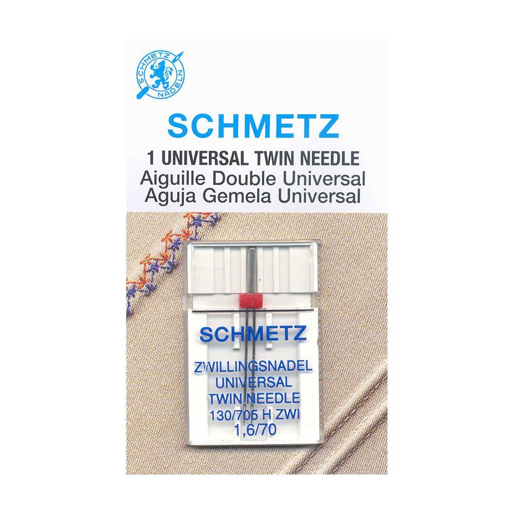 Aiguille jumelée SCHMETZ n° 1733 – Cardée – 70/10 – 1,6 mm – 1 pièce
